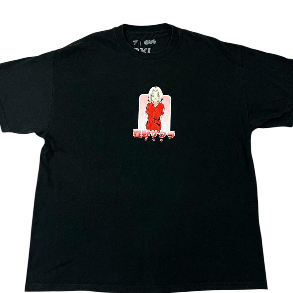Naruto T-shirt featuring Sakura Haruno men’s 2XL black great condition